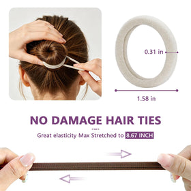CZZXI Hair Ties showing thickness and texture