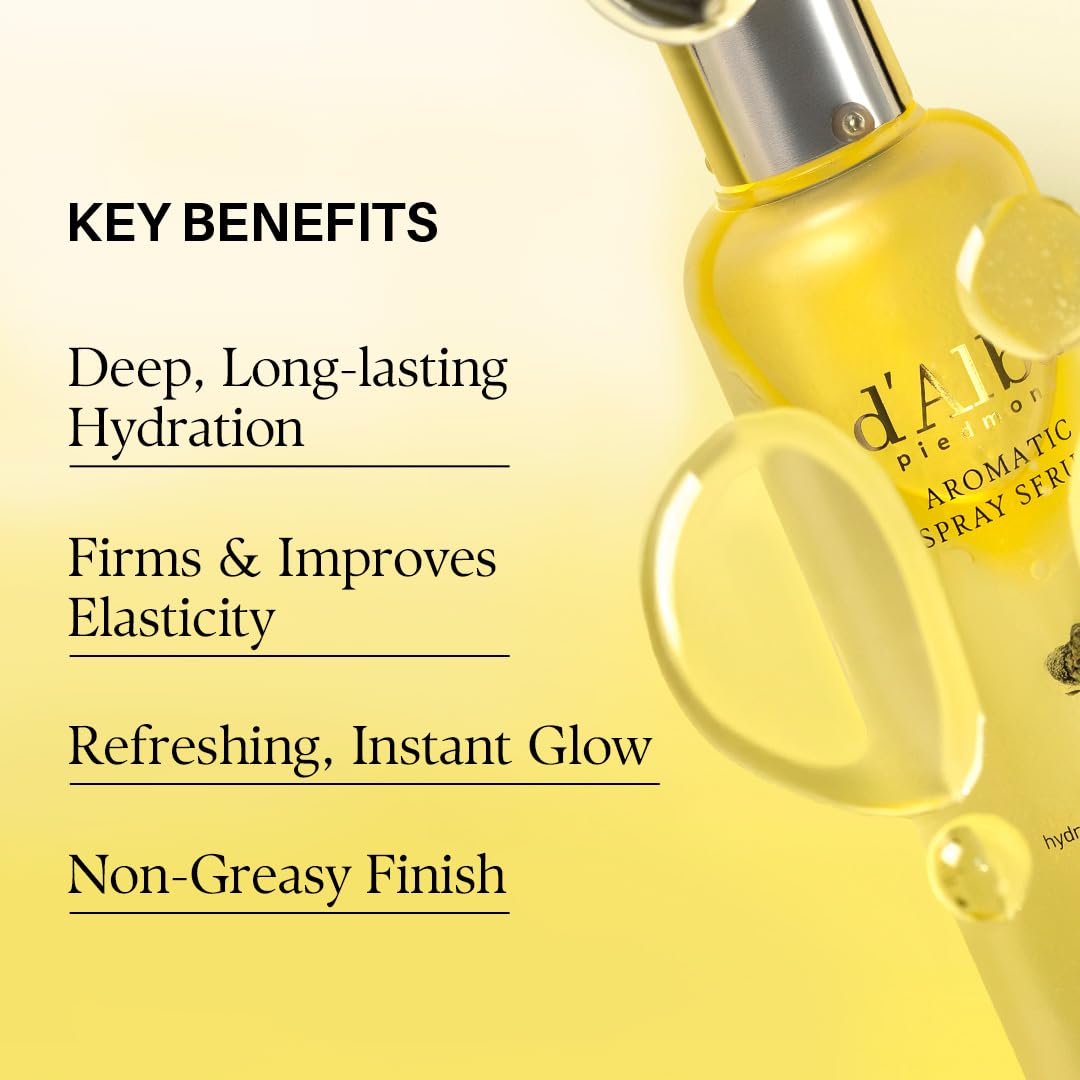 d'alba Piedmont Aromatic Spray Serum with mist application