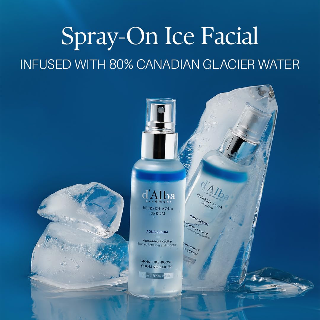 d'alba Piedmont Refresh Aqua Serum in lifestyle setting