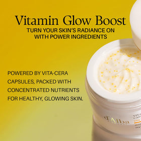 d'alba Piedmont Vita Toning Capsule Cream application on skin
