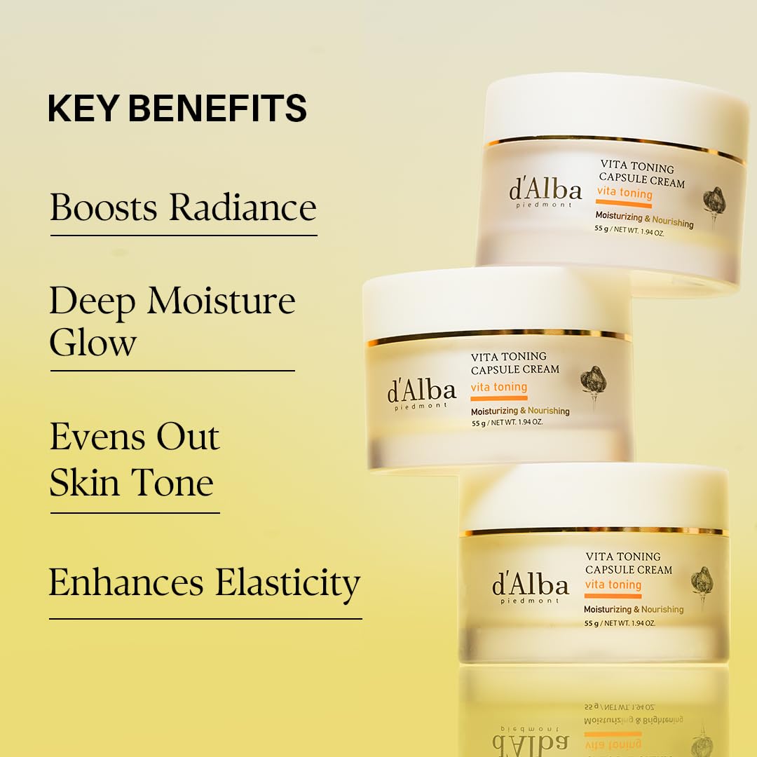 d'alba Piedmont Vita Toning Capsule Cream with ingredients