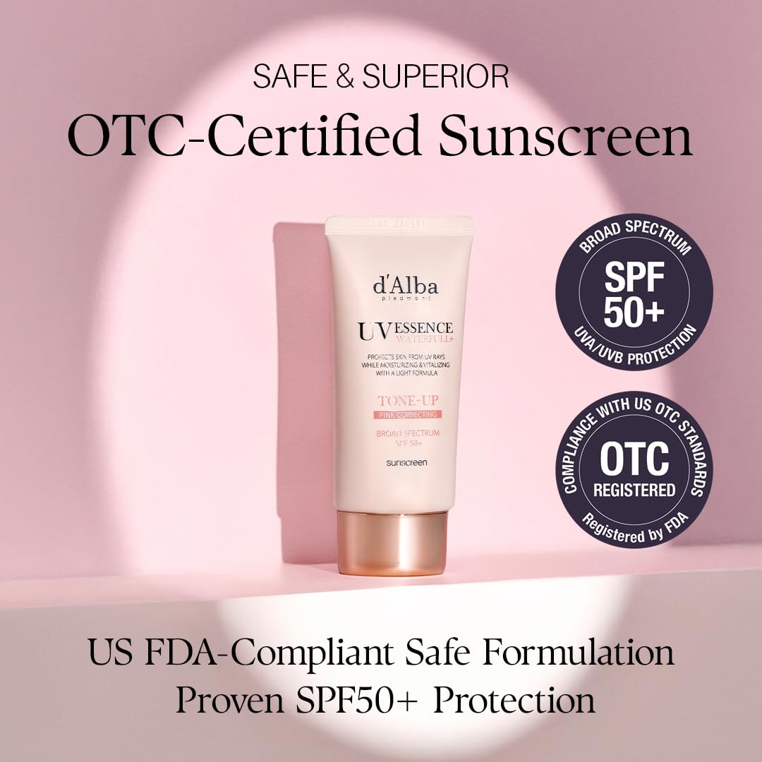 d'alba Piedmont Waterfull Tone-Up Sunscreen Serum packaging