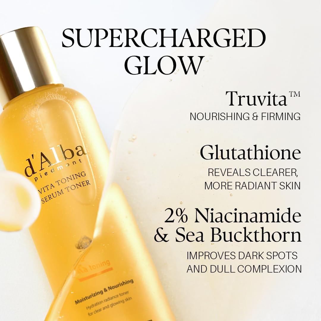 d'alba Piedmont White Truffle Vita Toning Serum Toner back label