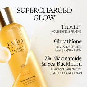 d'alba Piedmont White Truffle Vita Toning Serum Toner back label