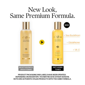 d'alba Piedmont White Truffle Vita Toning Serum Toner bottle with cap