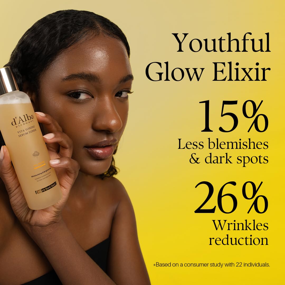 d'alba Piedmont White Truffle Vita Toning Serum Toner in a skincare routine