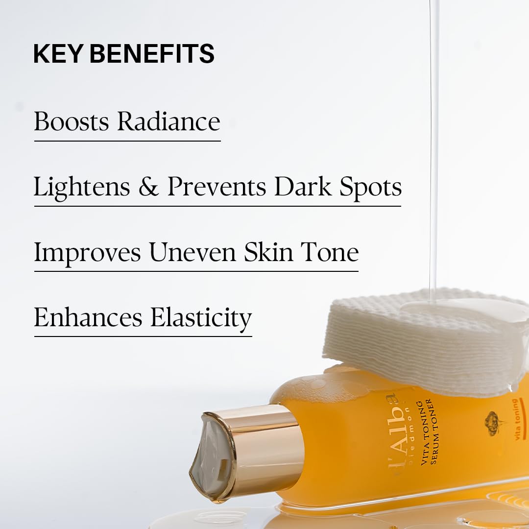 d'alba Piedmont White Truffle Vita Toning Serum Toner with fresh truffles
