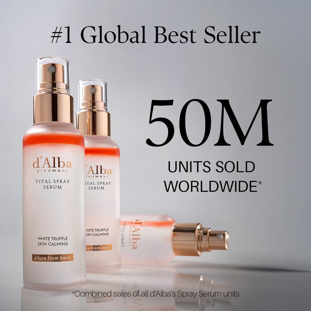 d'alba Piedmont White Truffle Vital Spray Serum bottle side view