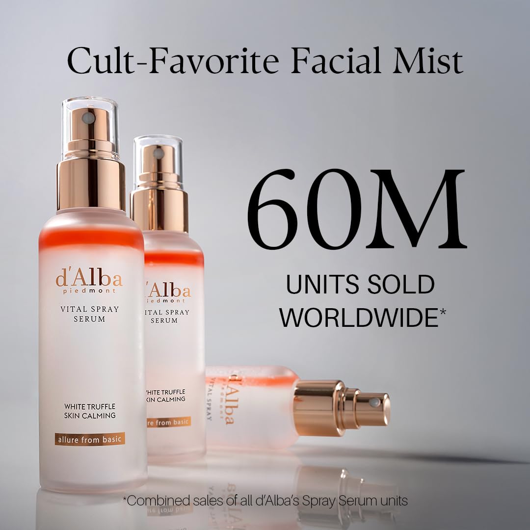d'alba Piedmont White Truffle Vital Spray Serum bottle with mist