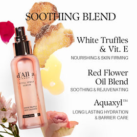 d'alba Piedmont White Truffle Vital Spray Serum in lifestyle setting