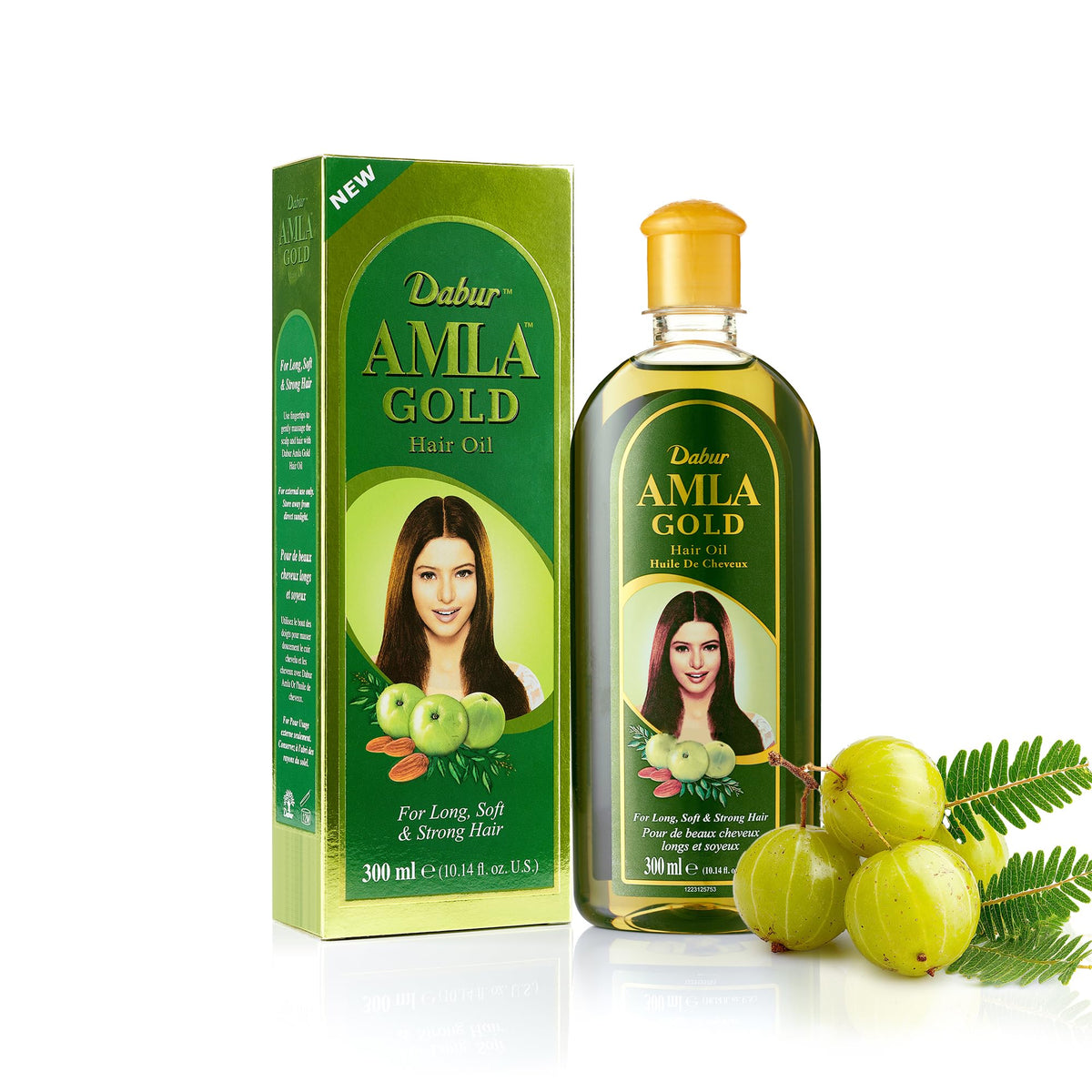 Dabur Amla Gold Hair Oil 300ml front view