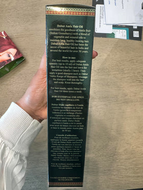Dabur Amla Hair Oil 500ml bottle back view