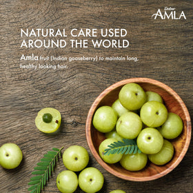 Dabur Amla Hair Oil application on hair