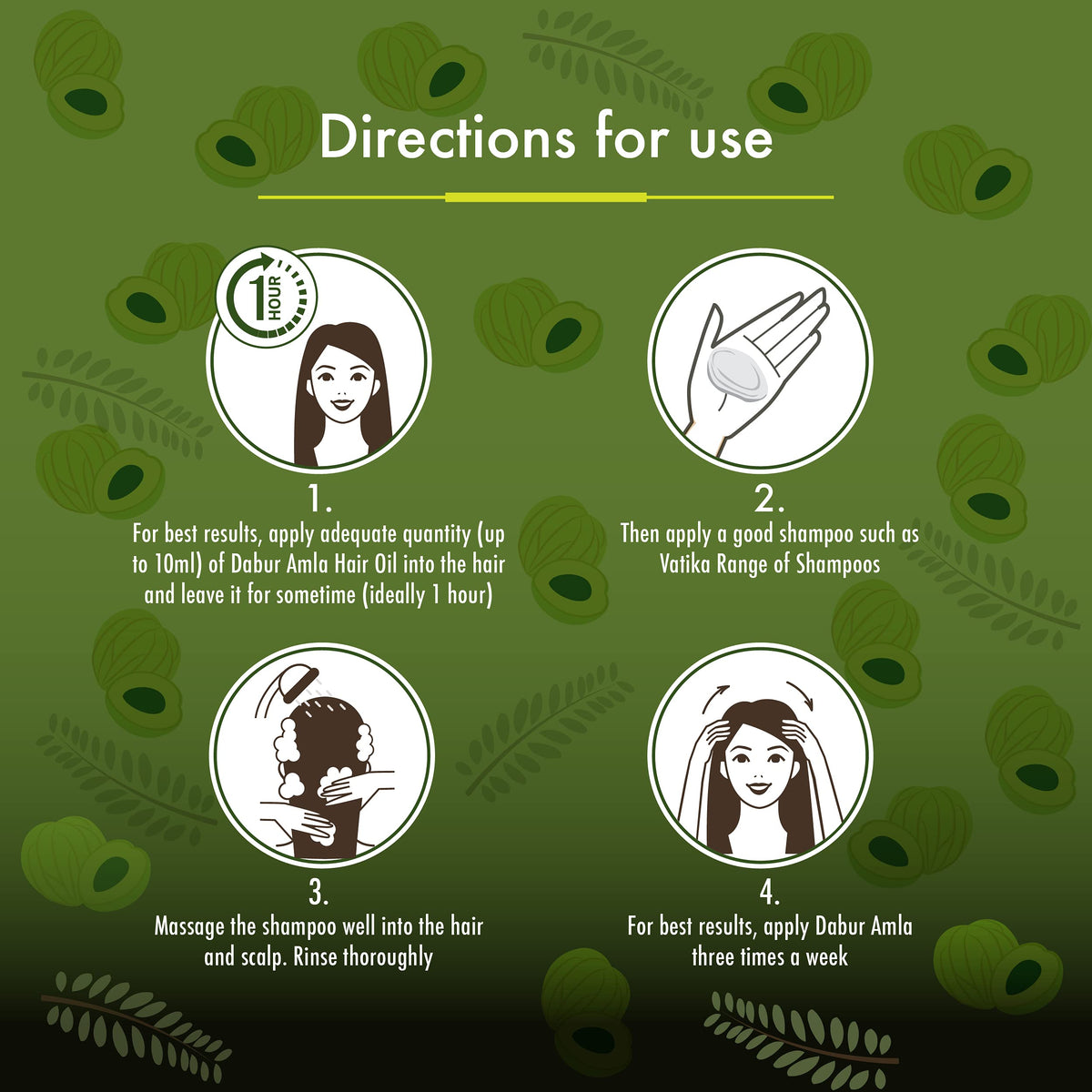 Dabur Amla Hair Oil with natural ingredients