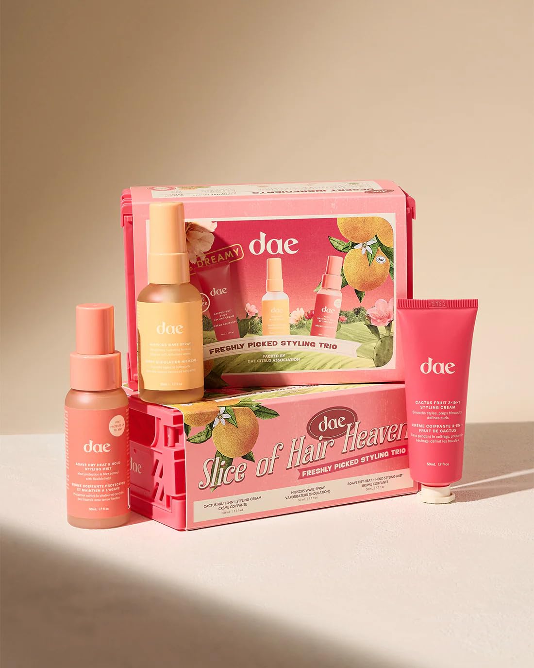 DAE 3-In-1 Styling Cream front view with packaging