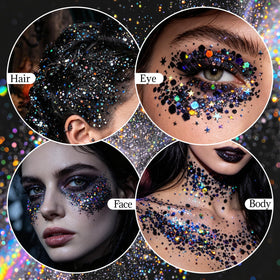 DAGEDA Black Body Glitter Stick in use at a festival