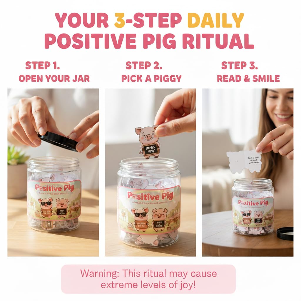 Daily affirmation card from DEARMINE Positive Pig Jar
