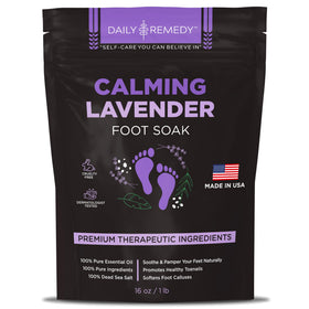 DAILY REMEDY Calming Lavender Foot Soak 16 oz front view