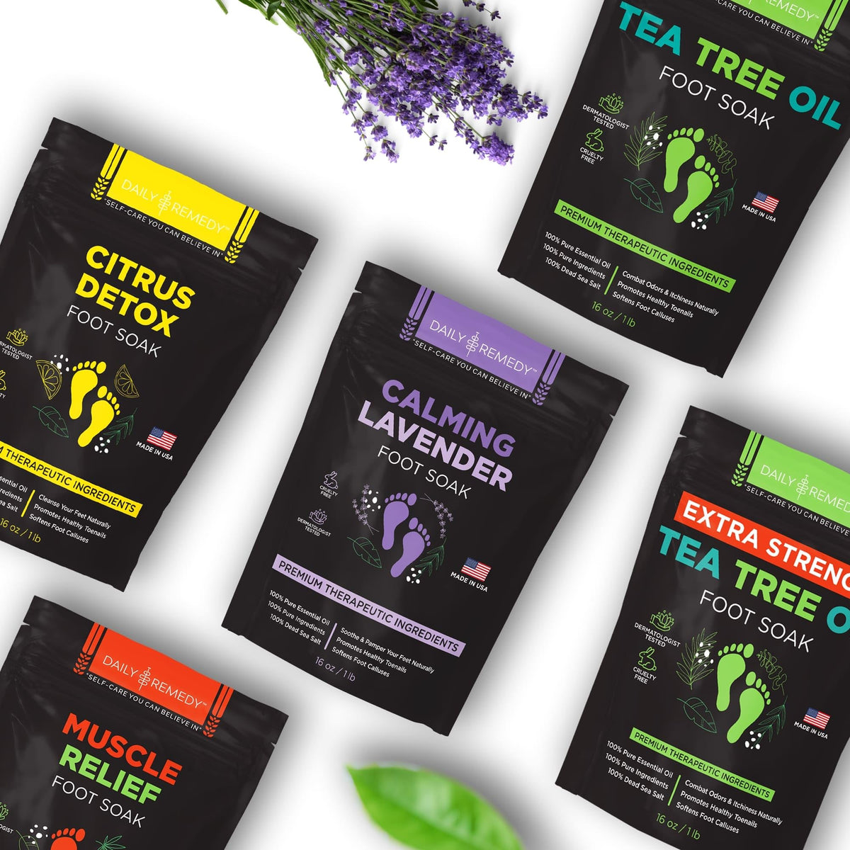 DAILY REMEDY Calming Lavender Foot Soak texture