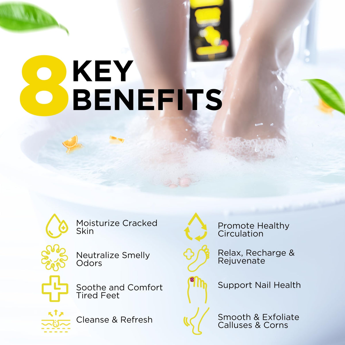 DAILY REMEDY Citrus Detox Foot Soak with essential oils