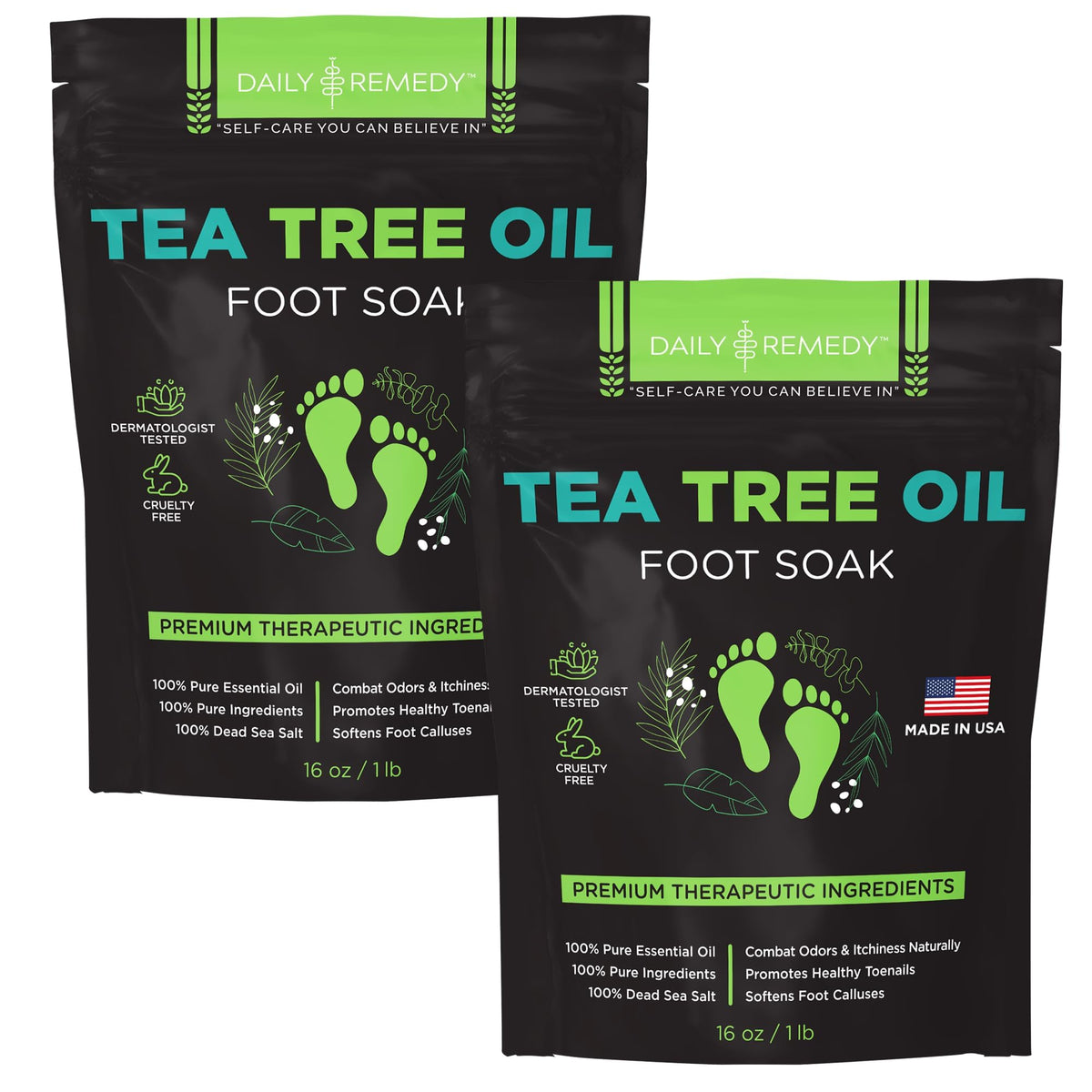 DAILY REMEDY Tea Tree Oil Foot Soak front view