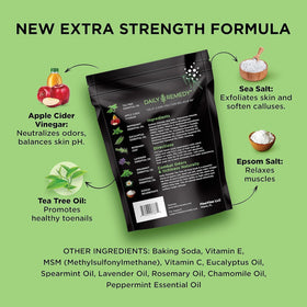 DAILY REMEDY Tea Tree Oil Foot Soak ingredients close-up