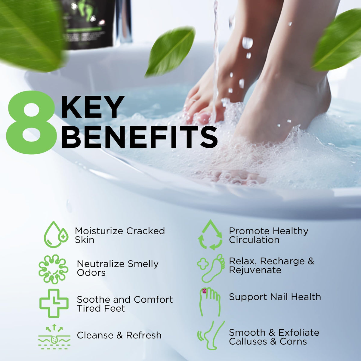 DAILY REMEDY Tea Tree Oil Foot Soak ingredients close-up