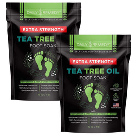 DAILY REMEDY Tea Tree Oil Foot Soak packaging front view