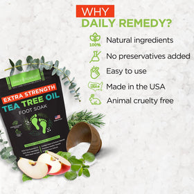 DAILY REMEDY Tea Tree Oil Foot Soak product side view