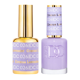 DAISY DND Gel Nail Polish Set Crocus Lavender 026 front view