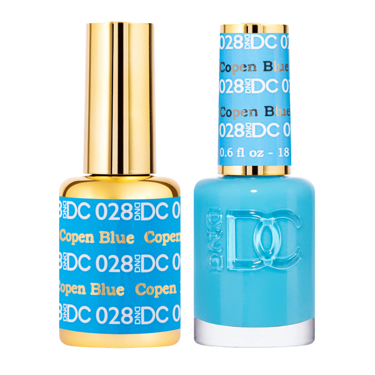 DAISY DND Gel Polish Set Copen Blue #028 front view