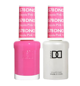 DAISY DND Gel Polish Set Crayola Pink 15ml front view