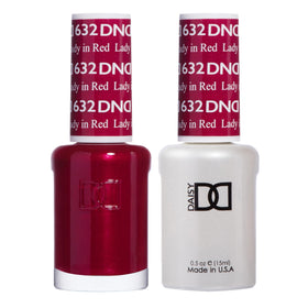 DAISY DND Gel Polish Set Lady Red #632 front view