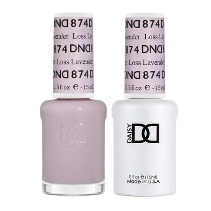 DAISY DND Gel Polish Set Loss Lavender #874 front view