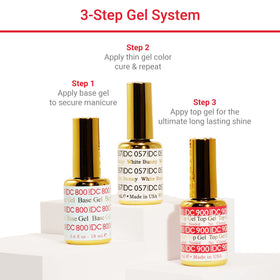 DAISY DND Gel Polish Set Milky Blue with application tools
