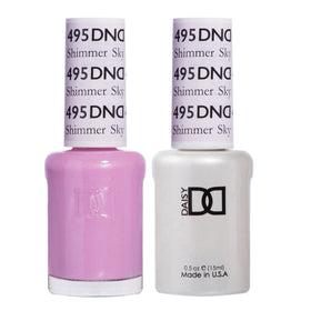DAISY DND Gel Polish Set Shimmer Sky #495 front view