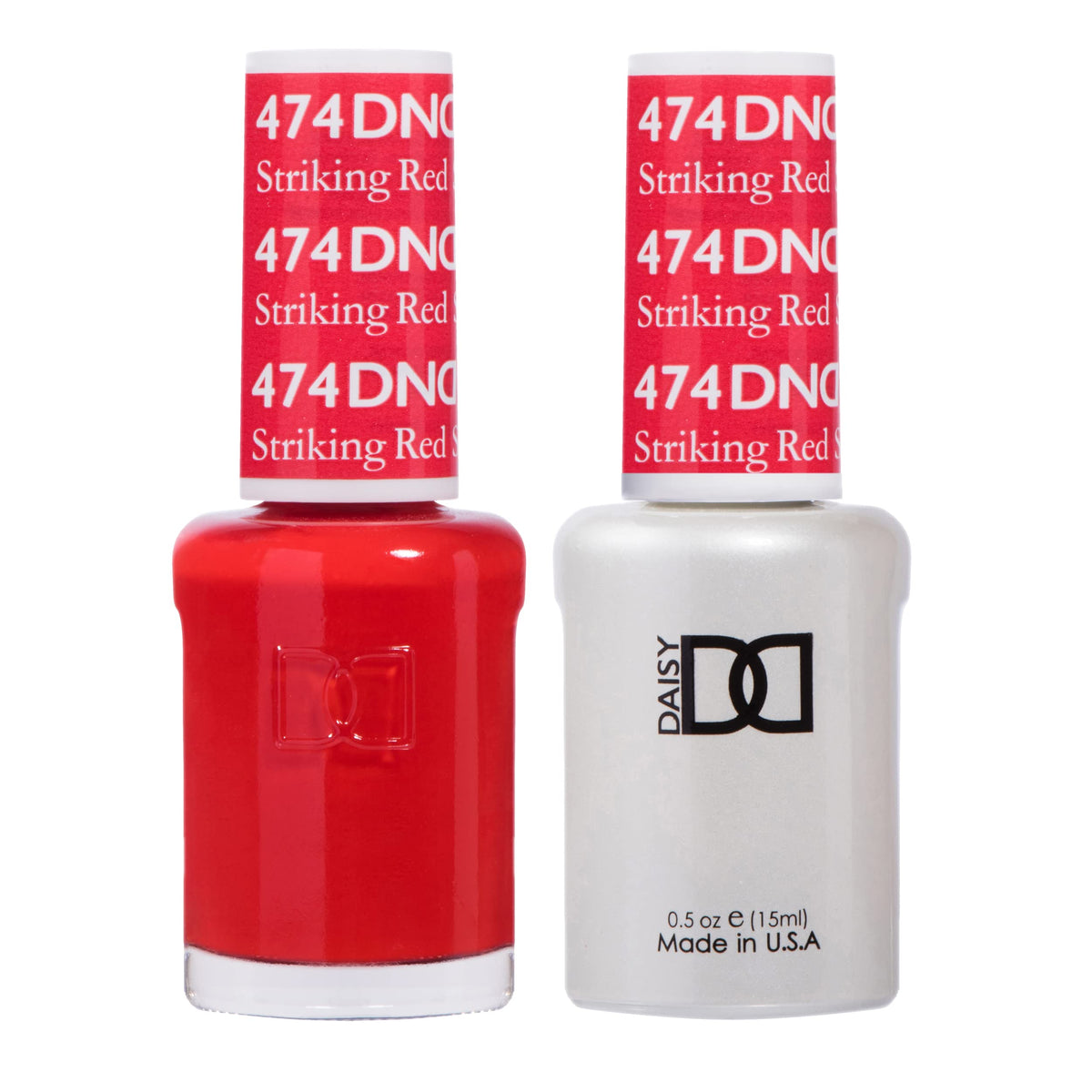 DAISY DND Gel Polish Set Striking Red 15ml front view