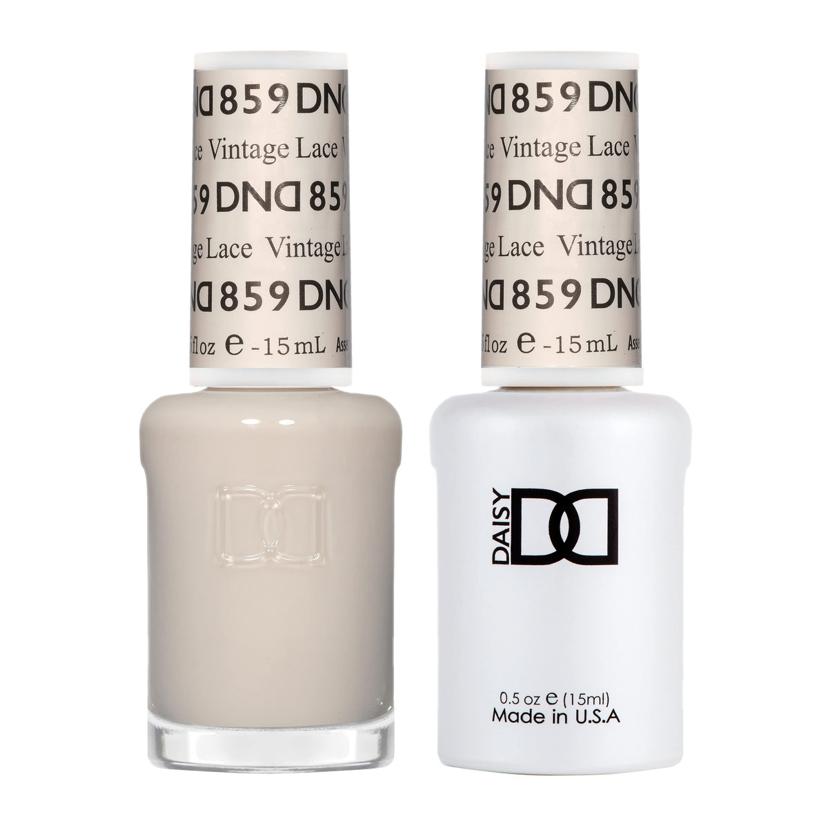 DAISY DND Gel Polish Set Vintage Lace #859 front view