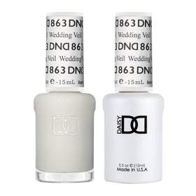 DAISY DND Gel Polish Set Wedding Veil #863 front view
