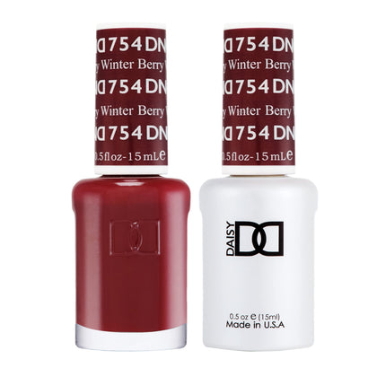 DAISY DND Gel Polish Set Winter Berry #754 front view