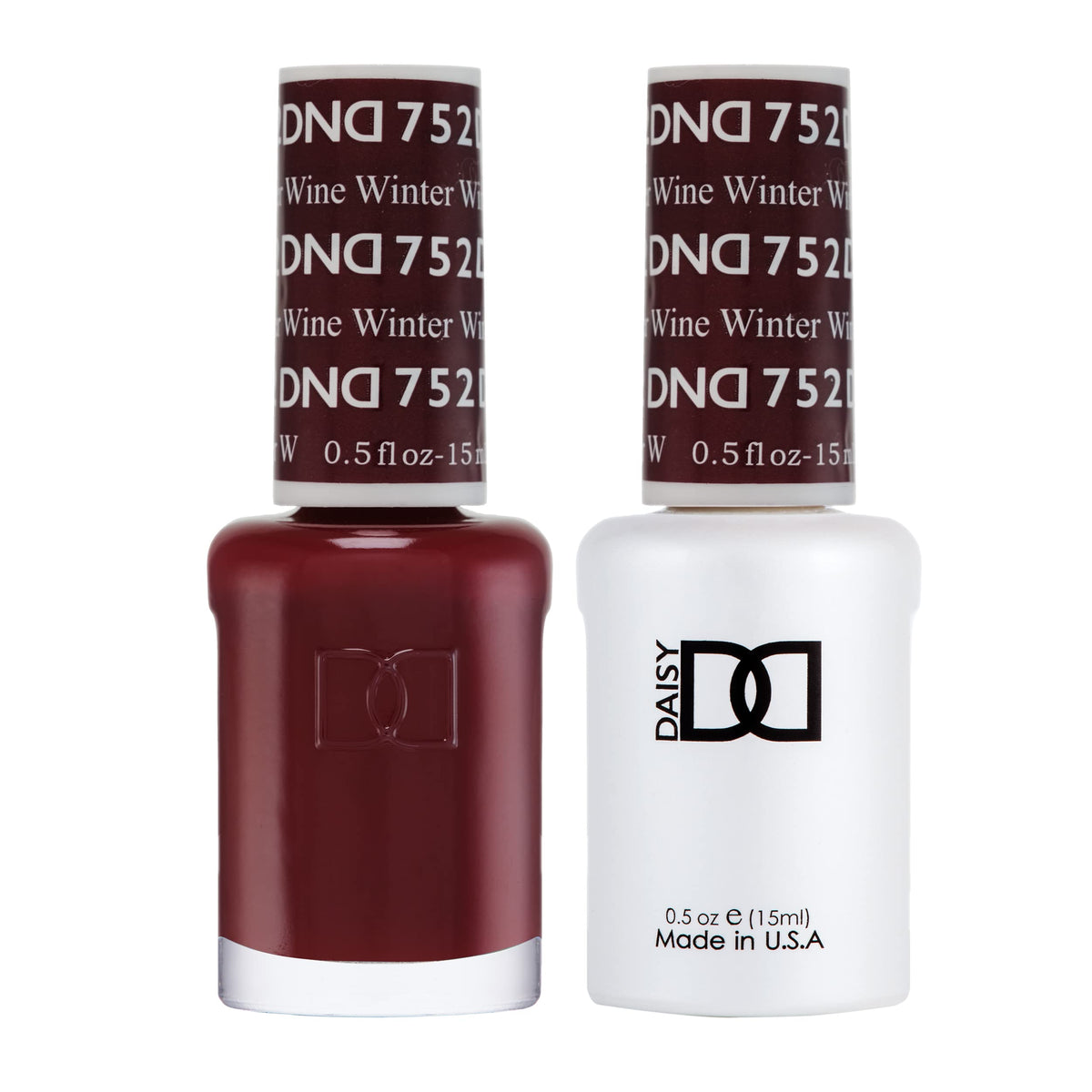 DAISY DND Gel Polish Set Winter Wine #752 front view