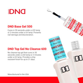 DAISY DND Top Gel 600 bottle with glossy finish