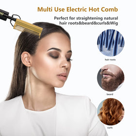 DAN Technology Curved Ceramic Hair Straightener on a bathroom counter