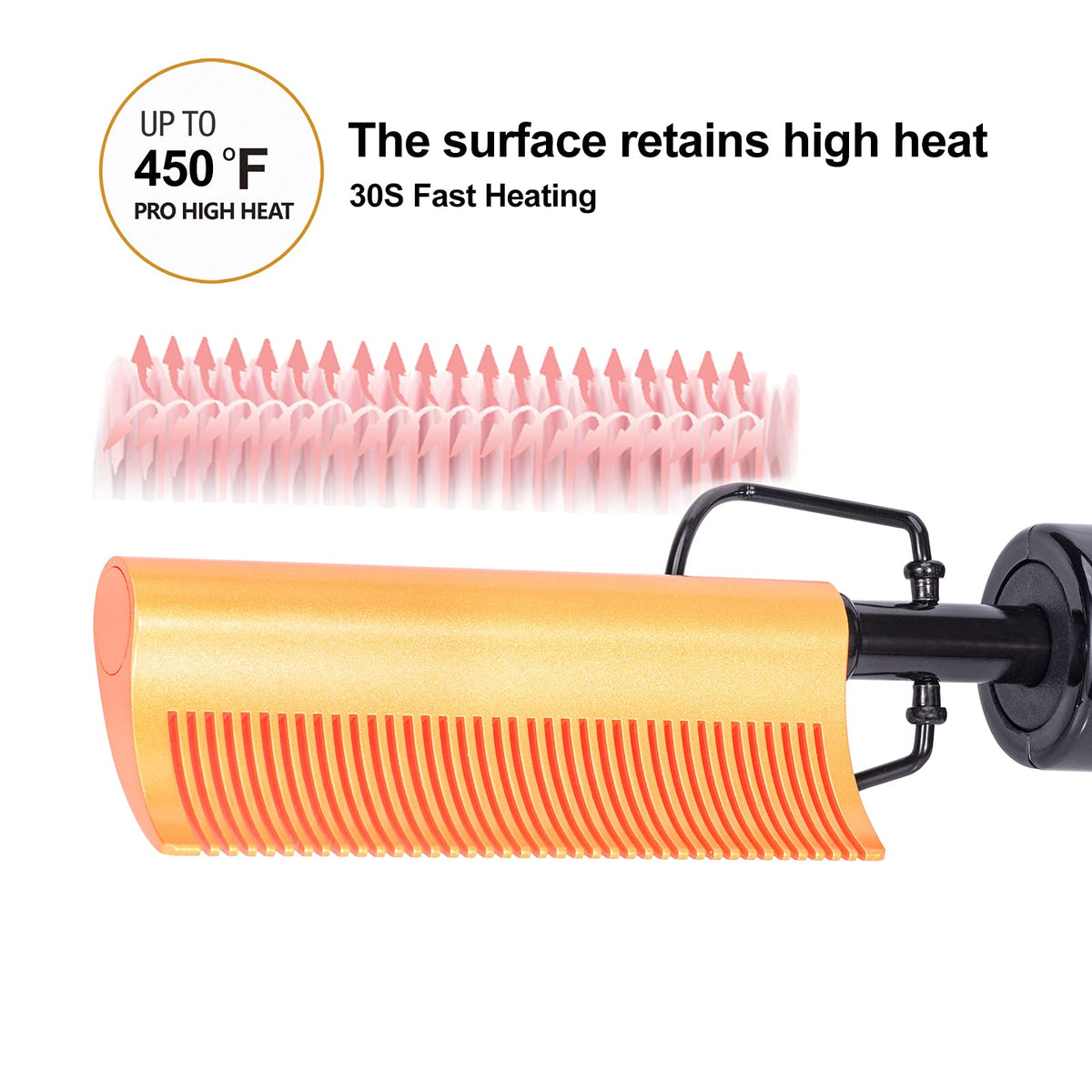 DAN Technology Curved Ceramic Hair Straightener side view