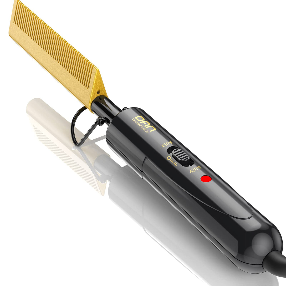 DAN Technology Hot Comb Electric front view with ceramic glaze finish
