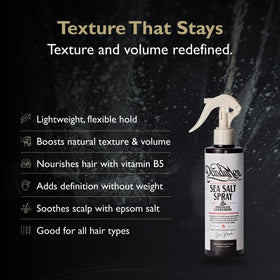 DandyMen Sea Salt Spray bottle with Obsidian Cardamom scent