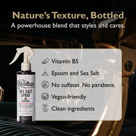 DandyMen Sea Salt Spray for a messy hairstyle
