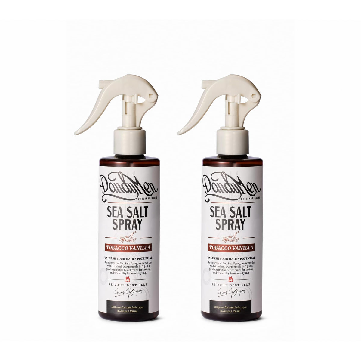 DandyMen Sea Salt Spray for Men 2-pack front view