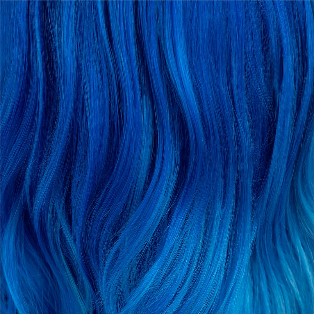 Danger Jones Semi-Permanent Hair Color Solitude - Blue texture close-up