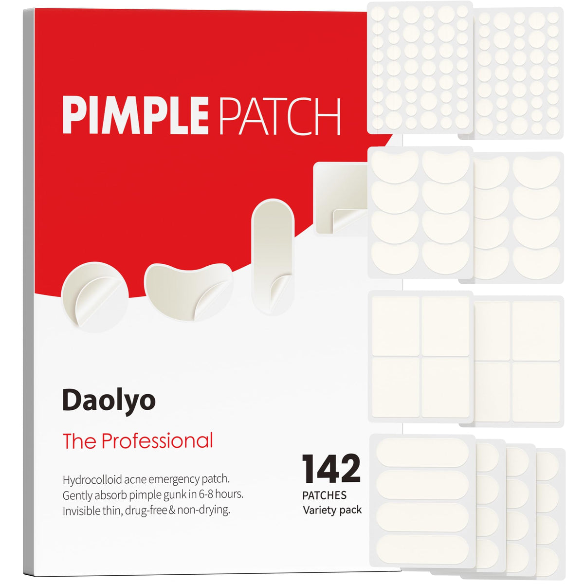 Daolyo Large Acne Pimple Patches packaging front view